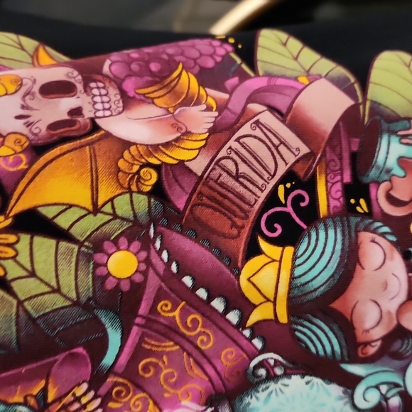 Dia de Los Muertos *¡AY GÜEY! Catrina XL 3/4 Sleeve NWOT Skeletons SO CUTE! - Picture 4 of 13